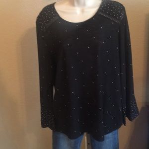 Plus Size Lucky Brand Black Shirt